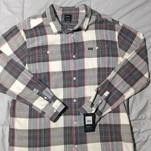RVCA FLANNEL SHIRT SZ XXL NTW